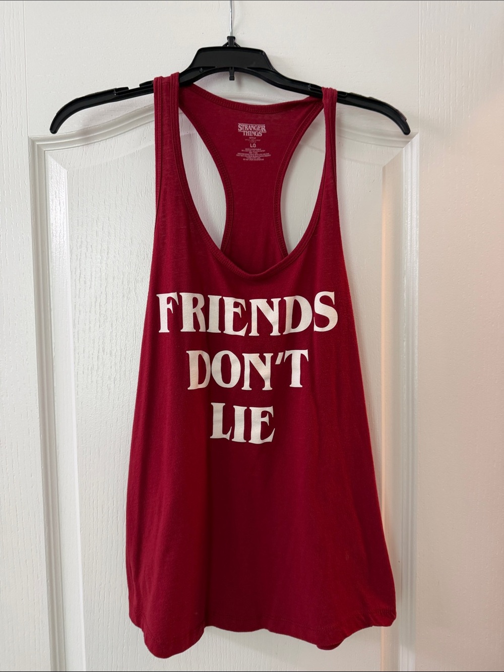Stranger Things 'Friends Don't Lie' Racerback Tank - Red